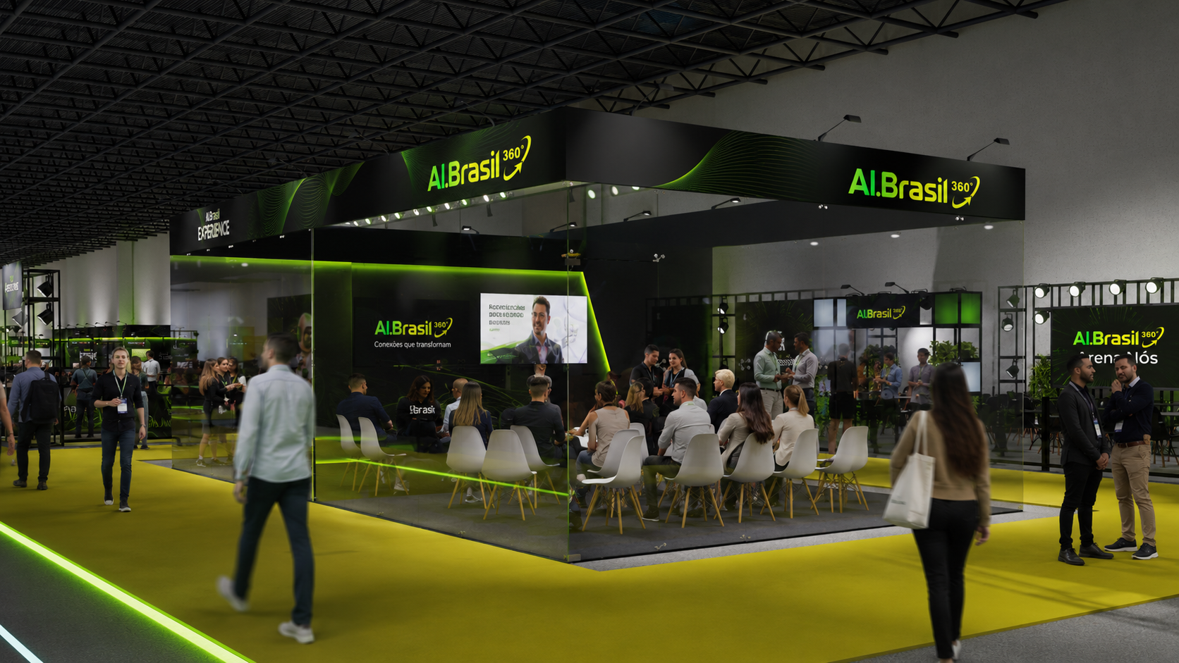 Sala exclusiva para membros 360 no AI Brasil Experience